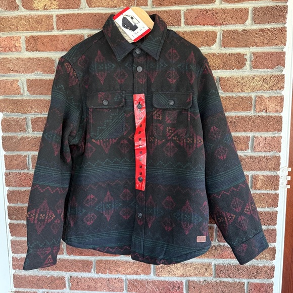 jachs wool blend jacket. nwt. warm. nice pattern. pockets. mens medium. - Picture 2 of 16
